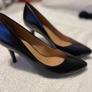 INC Zitah Black Leather Shoes